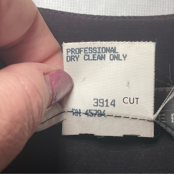 Vintage 80s Karen Alexander Black Victorian Gothic Maxi Dress 10 Embroidery Read - Picture 8 of 15